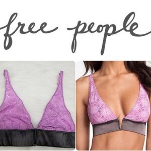 Free People Daisy Lace V Soft Bra